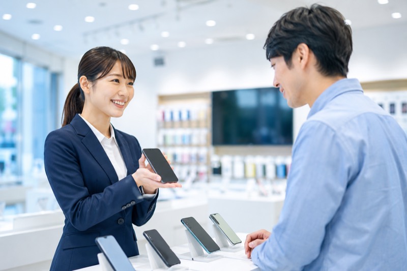 通信事業（携帯販売）のイメージ写真